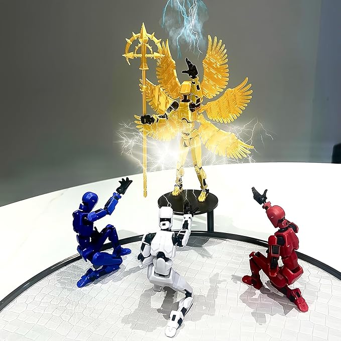 (Assembly Completed) T13 Action Figure Set,Titan 13 Robot Movable Action Figure,3D Printed T13 Articulated,Full Body Mechanical Doll,Christmas Birthday Gift for Kids Adult