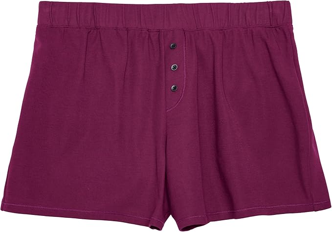 Thinx Ultra-Soft Period Underwear, Overnight Sleep-Shorts Leakproof, Holds Up to 12 Regular Tampons*, Period Underwear for Women, Reusable & Controls Odor, Plum, S