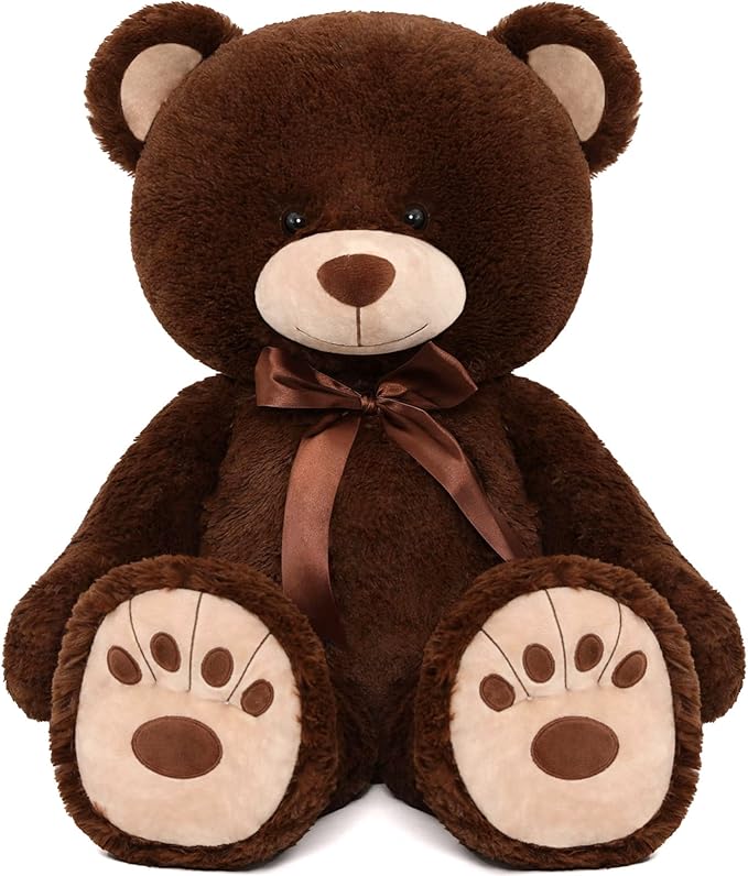 MorisMos Giant Teddy Bear Stuffed Animal, Big Teddy Bear Life Size, 36in Large Bear Cuddly Soft for Baby Shower, Boys, Girls