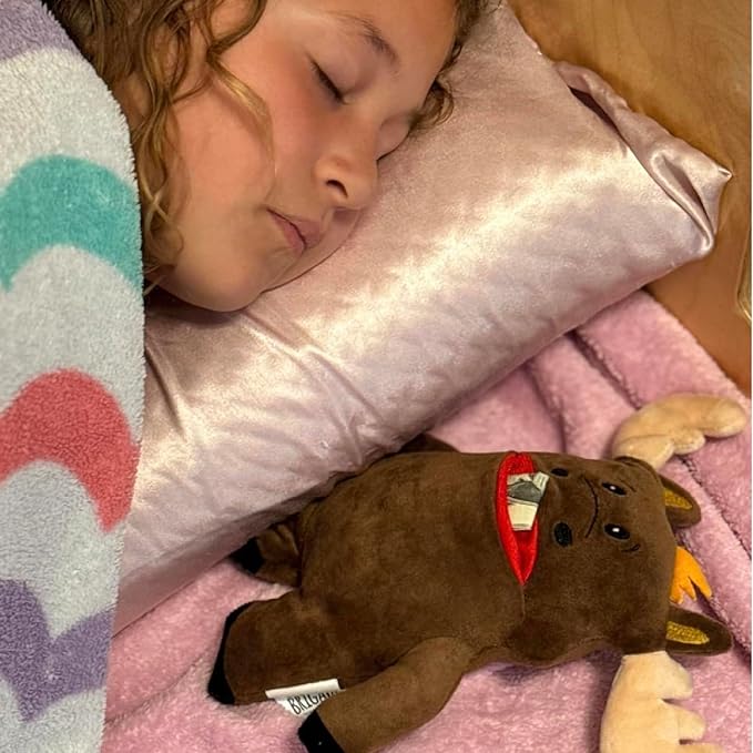 The Tooth Brigade Tooth Fairy Pillow | Stuffed Plush with Large Pocket Mouth for Lost Teeth, Treasures, Prizes - Fun and Interactive Plush, Perfect Kids, Boys, & Girls Gift (Twigs Moose)