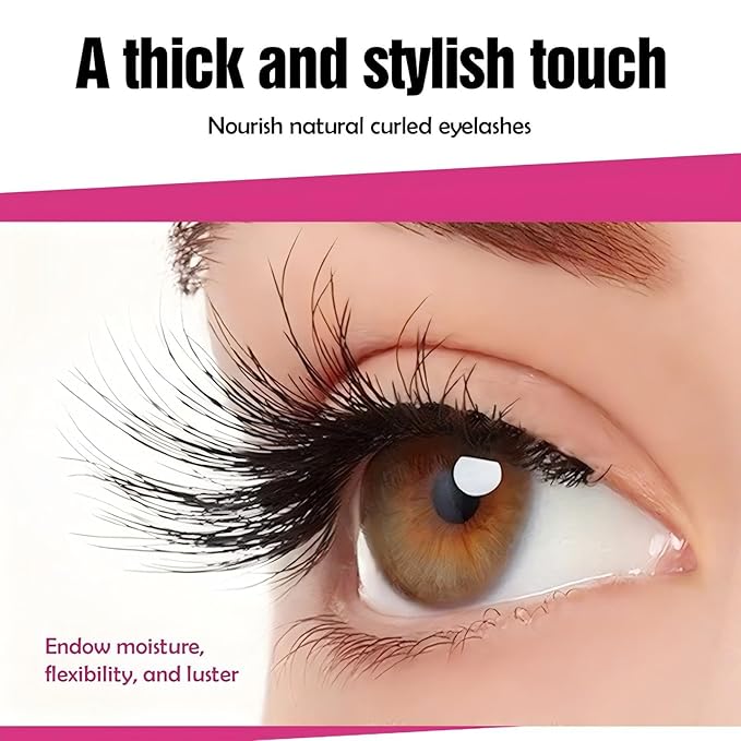 Eyelash Serum, Lash for Eyelash Growth & Brow Care | Clear Lash Growth with Mascara Tube, Vegan Eye Serum Formula for Fuller, Longer & Thicker Looking Lashes