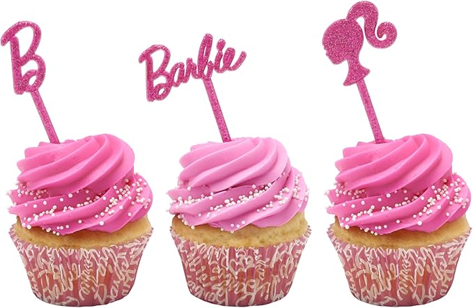 Barbie™ Baking Cups By DecoPac | Pink | 1.8" Cupcake Liners, Greaseproof Paper Cases for Muffins and Cupcakes, Pack of 48