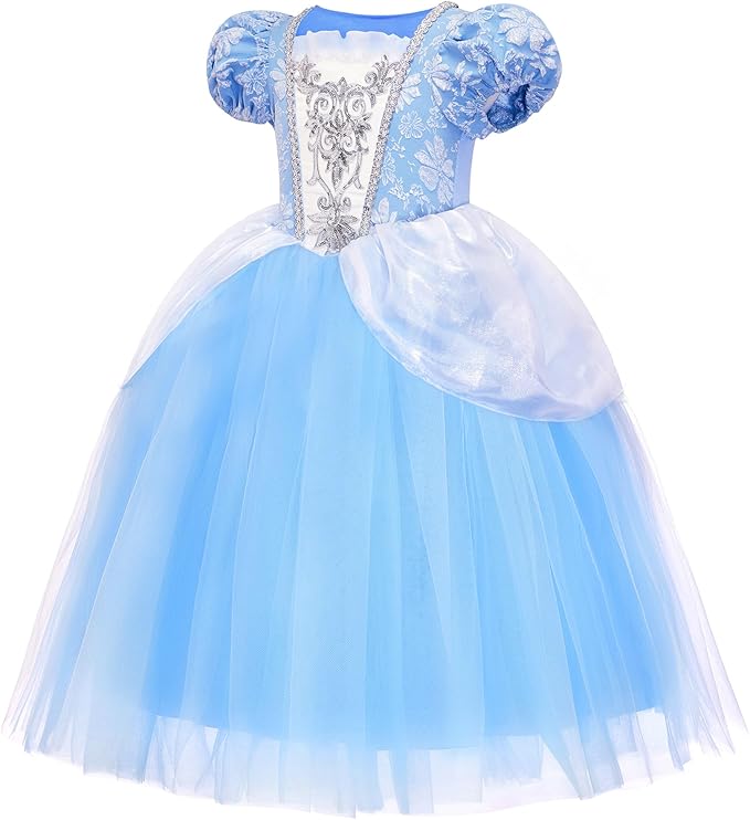 TYHTYM Princess Dress Up for Girls Costume Cosplay Fancy Toddler Halloween Birthday Party Kids