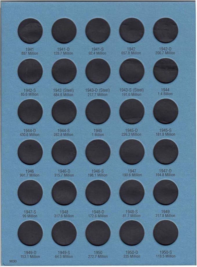 Whitman US Lincoln Cent Coin Folder Volume 2 1941 - 1974 #9030