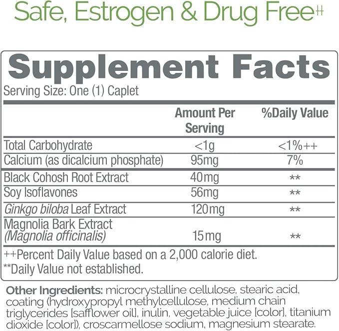 Estroven Mood Boost for Menopause Relief, Helps Reduce Hot Flashes & Night Sweats, Helps Manage Mood Swings, 30 Count