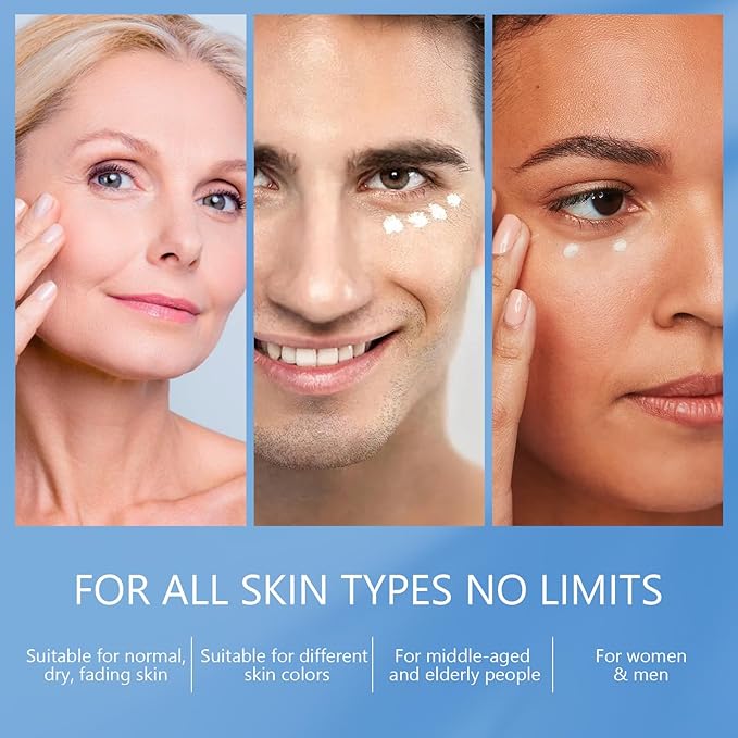 Retinol Eye Cream for Dark Circles & Wrinkles -Night Care Eye Cream with Collagen Hyaluronic Acid Effective in 3-4 Weeks to Fight Against Aging, Reduce Puffiness and Bags, All Skin Types