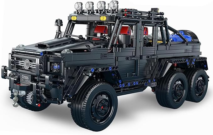 Chodia Wrangler 6×6 Pickup Cars Truck Building Kit,1:8 Scale Vehicle Toys Moc Model with Switchable Off Road/Urban Modes & 3-Speed Birthday for Adults,Boys,Men,Teens 14+(3224 PCS)