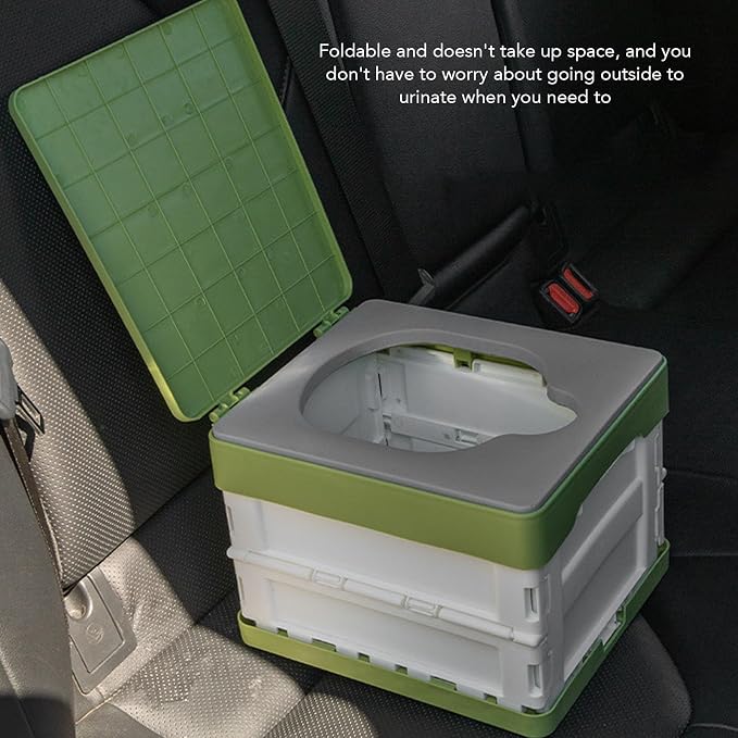 Kids Portable Toilet, Foldable Collapsible Potty for Travel Camping Outdoor Activities with PU Cushion