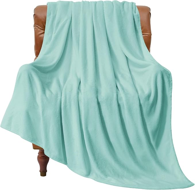 BEDELITE Fleece Blanket Soft Plush Twin Size Blanket Haze Blue 60"x80" | Ultra Soft Fleece, Plush Microfiber, Lightweight Warmth, All Season Comfort, Fade Resistant, Machine Washable, Couch Sofa Bed