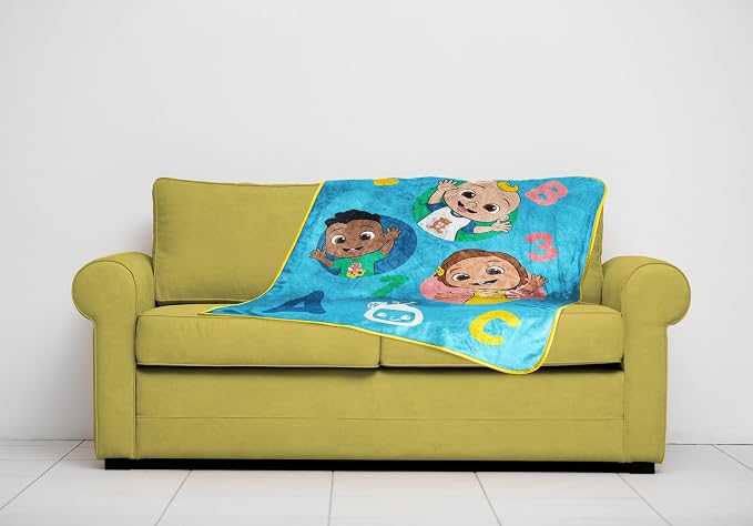 CoComelon Toddler Blanket 40x50 Super Soft Cozy Plush Kids Travel Throw