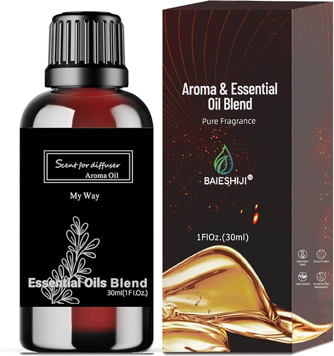 My Way Essential Oil Inspired by Luxury Hotel for Diffusers, Pure Diffuser Oil, Lemon, Tuberose and Vanilla, Home Luxury Scent - 30ML