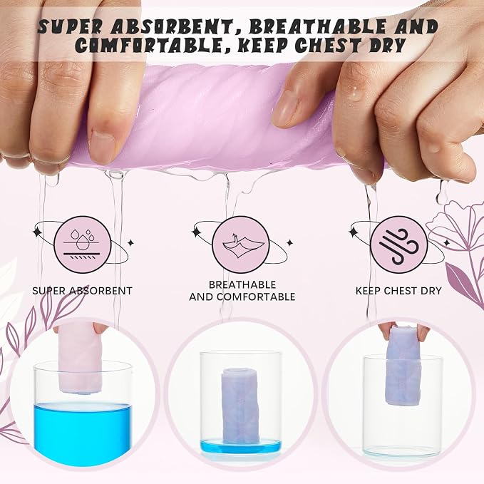 Toulite 10 Pcs Reusable Bra Liners for Sweat, 3 Layer Bra Sweat Pads, Soft Cotton Outer Layer with Polyester Fiber Core