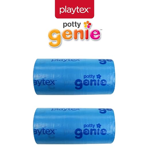 Playtex Baby Potty Genie Liner Refills, Blue, 4-Roll Set