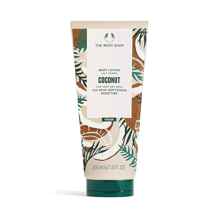 The Body Shop Coconut Nourishing Body Milk – Lightweight Body Moisturizer – For Very Dry Skin – Vegan – 8.4 oz