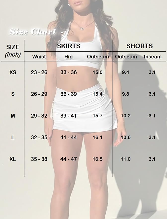 OZICERD High Waisted Golf Skort Tennis Skirt for Women Bodycon Mini Skirt Short Pickleball Athletic Skirt with Shorts