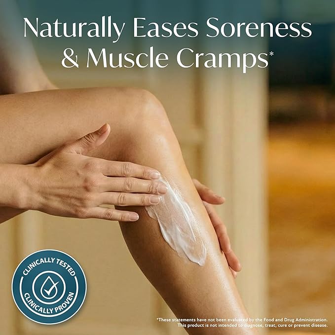 Magnesium Cream USA-Made Unscented Topical Magnesium Lotion for Feet Soreness, Muscle Balm Mag Oil Body Butter, Foot Cream for Feet, Rub for Muscle Soreness, 4oz