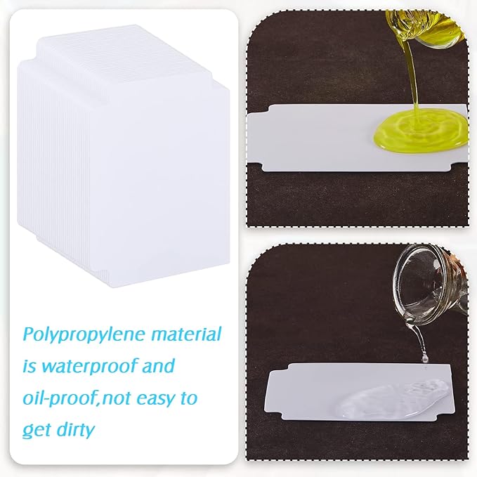 100 Pcs Trading Card Dividers Plastic Card Dividers, Frosted Separator with Tabs Standard Vertical Compatible with Games Sports TCG, 2.7 x 3.8 Inches (White)
