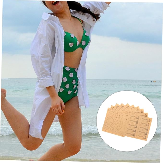 100pcs Protective Stickers for Swimwear Adhesive Panty Liners for Bikini Underwear Barrier for Swim Trunks and Lingerie