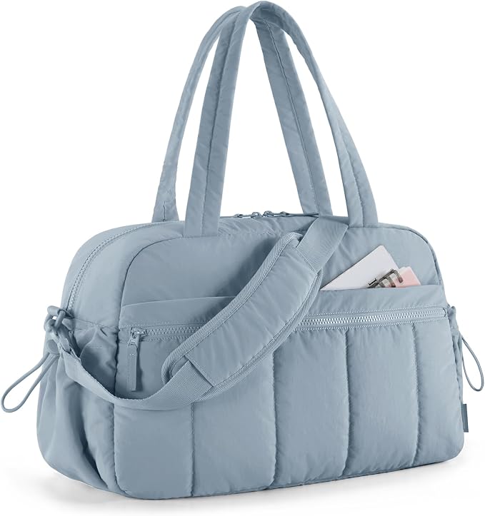 BAGSMART Gym Bag for Women, Duffle Bag for Travel with Wet Pocket, Lightweight Carry on Weekender Duffel, Water Resistant