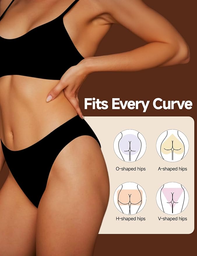 Seamless Thongs for Women G-string Thong No Line Workout Cotton Panty Liners Underwear Undies Fashion Clothing