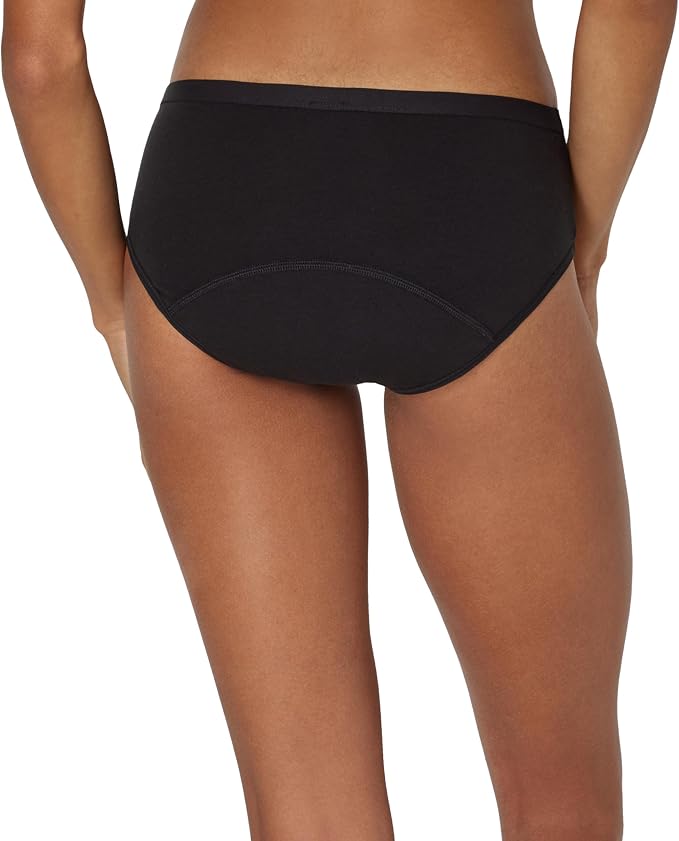 Hanes Women's Comfort, Period. Underwear, Bikini Period Underwear, Super Leaks Period Underwear, 3-pack