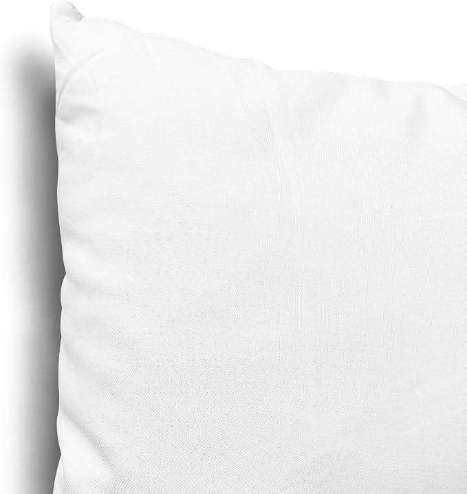 Edow Throw Pillow Insert, Lightweight Soft Polyester Down Alternative Decorative Pillow, Sham Stuffer, Machine Washable. (White, 26x26), 1 Count (Pack of 1)