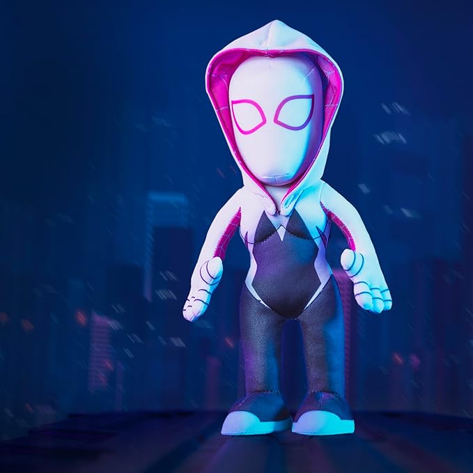 Bleacher Creatures Marvel Ghost Spider (Spider-Gwen) 10" Plush Figure - Superhero for Play or Display