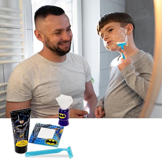 Batman Shaving and Grooming Pretend Play Kit Safe for Kids by Townley Girl