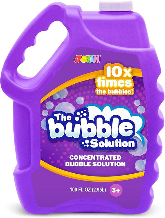 JOYIN 100 Oz Concentrated Bubble Solution (up to 8 Gallon) for Large Party in Summer Celebrations, Party Favor, Bubble Summer Toy, Classroom Prizes, Easter (Purple)