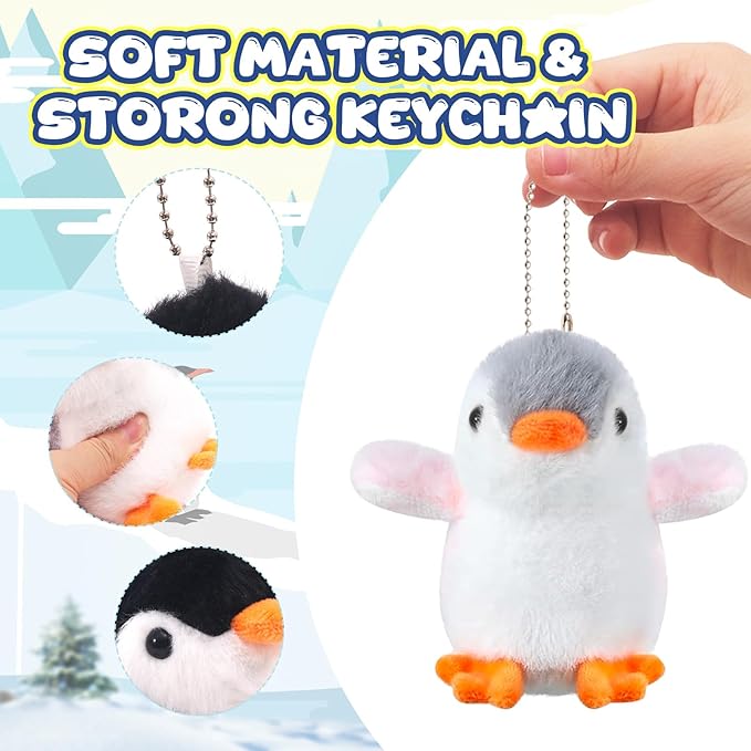 Penguin Stuffed Animal Set, Cute Mom and Baby Plush Penguins Dolls with Igloo, Plush Toys Set Ideal Gift for Kids Birthday