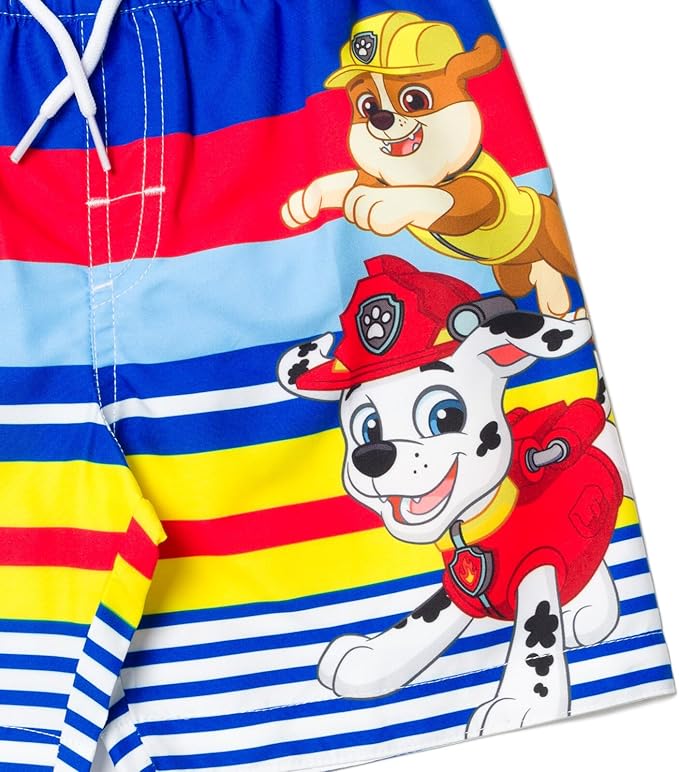 Paw Patrol Rubble Marshall Chase Skye Swim Trunks Bathing Suit Toddler to Little Kid
