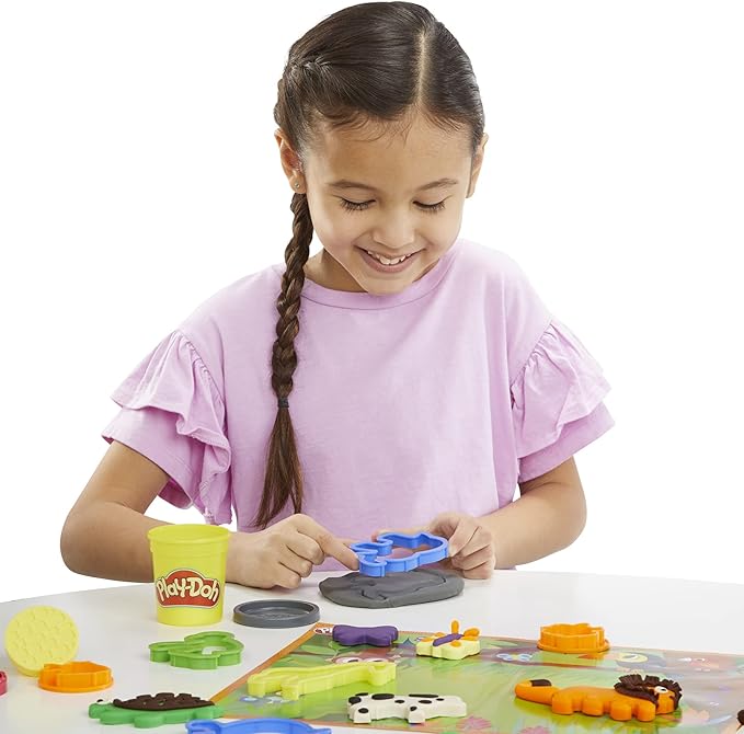Play-Doh Animal Adventure Set, Arts and Crafts Toys for 3 Year Old Girls & Boys, 45 Tools, 10 Cans (Amazon Exclusive)