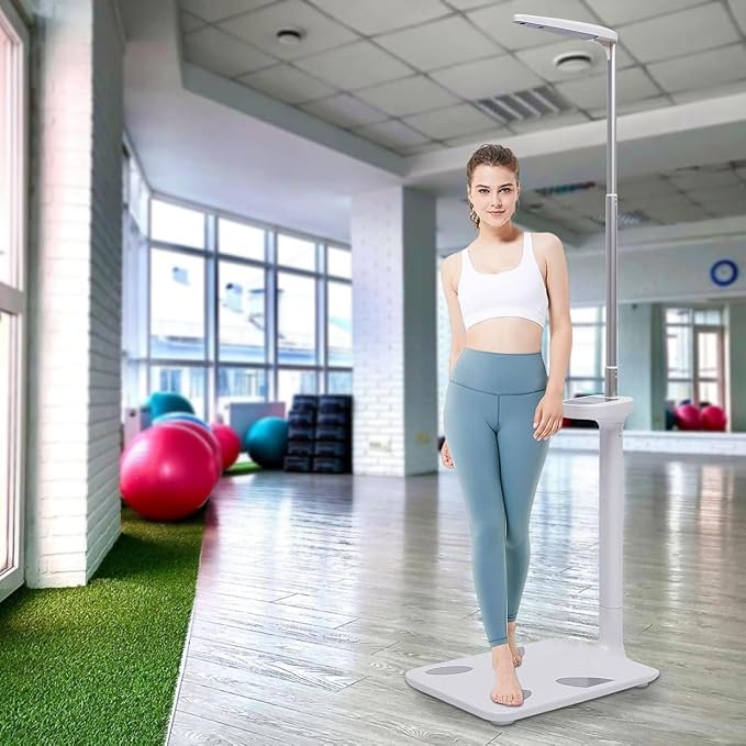 Multifunction Body Weight Scale, Electronic Height and Weight Scale, High Precision Sensor, Suitable for Gym,
