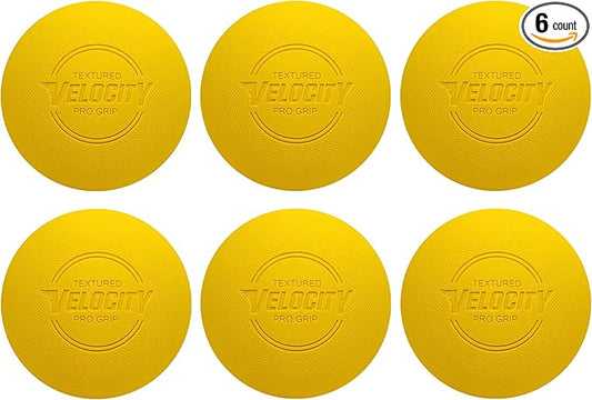 Velocity Pro Grip Lacrosse Balls - 6, 12, 18, 60 and 120 Packs - Certified for Youth, Club, High School, CLA, and College Game Play