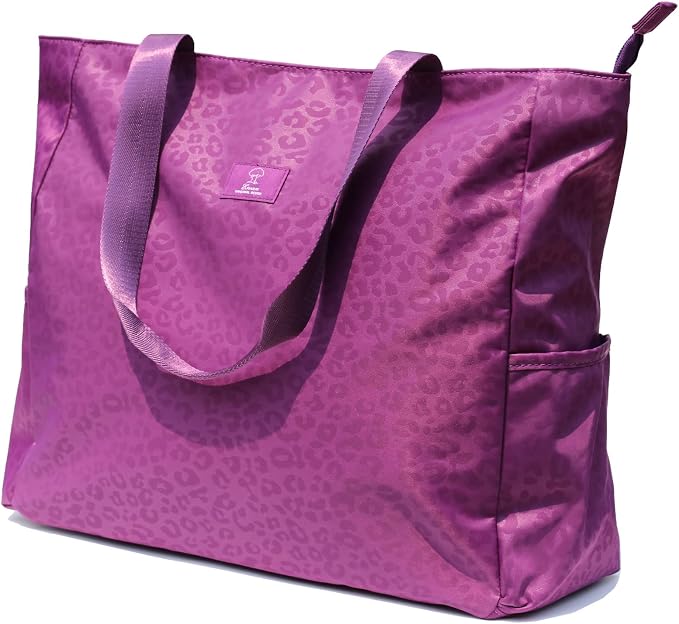 ESVAN LARGE BEACH BAG Water Resistant Lightweight 20 inch Women Oversize Tote Bag for Gym Beach Travel Pool Yoga Nurse