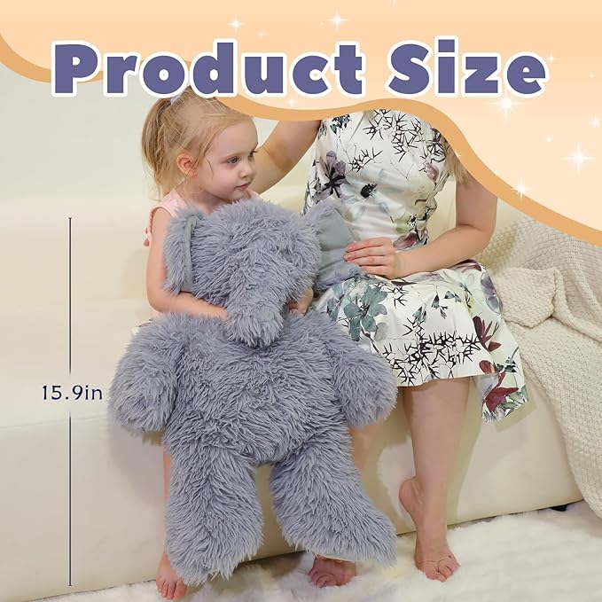 4.2 lbs Elephant Weighted Stuffed Animal 24in, Stuffed Elephant Plush for Adult, Kids, Weight Plush Animal Pillow Gifts on Christmas, Birthday, Valentine's Day