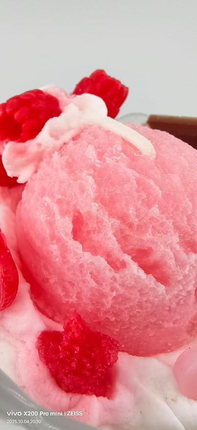 Generic Ice Cream Aromatherapy Candles, Glass Goblet, Decorative Dessert Shape, Fruits Fragrance, Birthday Festival Party Mother Gift (Vanilla Raspberry)
