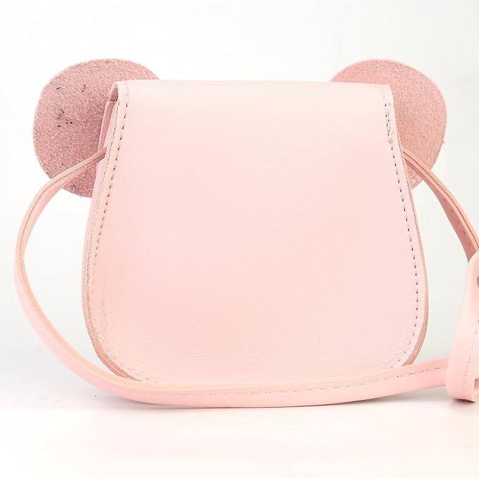 Toddler Purse Girl Gifts,Birthday Gifts for Girls 3-7 Toys for Ages 2-5 Lovable Mouse Ears Kid wallet Shoulder Handbag