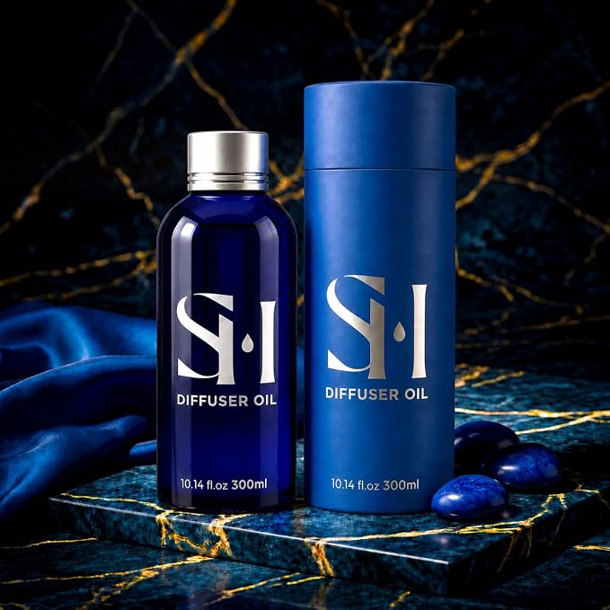 Santal ST09 Hotel Scent Diffuser Oil | 2 Pack of 10.14 Fl Oz (300ml) - Waterless Diffuser Oil Refill & Highly Concentrated Fragrance Oil, Diffuser Oil Scents Luxury