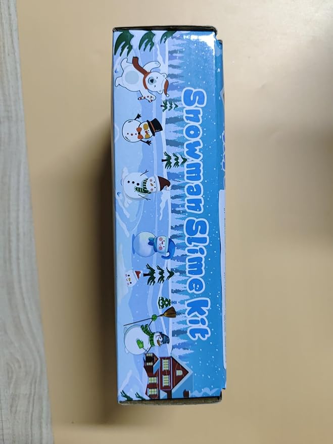 6pcs Slime Stocking Stuffers, Stocking Stuffers for Kids,Christmas Crafts,Stocking Stuffers, Kids Crafts Snowman DIY Kit,Crafts Xmas Gift