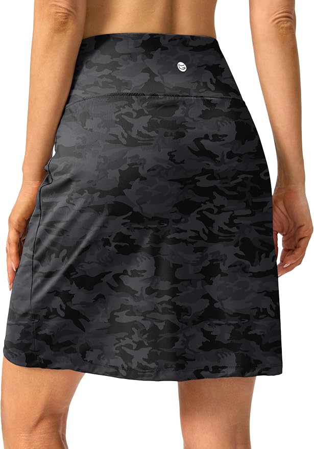 G Gradual 19" Skorts for Woman with Pockets High Waist Golf Skirt | Lightweight, Stretchy, Breathable, Tummy Control, Built-in Shorts, Athletic, Tennis, Pickleball, Casual Summer