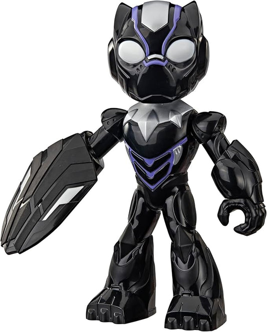 IRON MAN AND HIS AWESOME FRIENDS Marvel Supersized Black Panther Action Figure, 9-Inch (22.8 CM) Super Hero Toys for Kids, Ages 3+