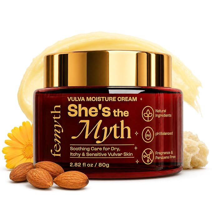 Vulva Balm Vaginal Moisturizer for Dryness, Itching & Irritation - Hormone-Free Vulvar Irritation Relief Cream for Women - Menopause & Postpartum Support Vulva Moisture Cream 2.82oz