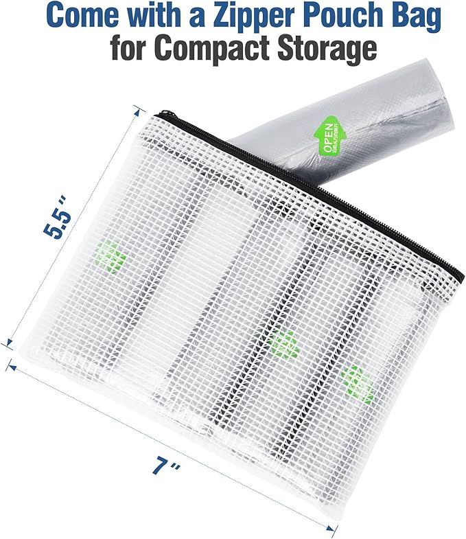 Potty Liners for Portable Toilet 75-count, 16.2"*15.8" Universal-Fit Travel Bags, Disposable Liners for Toddlers, Leak-proof Bags for Outdoor Use and Training