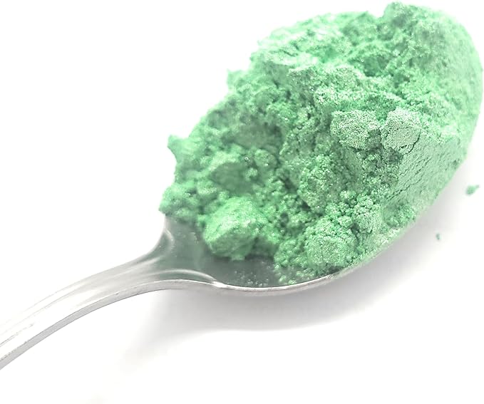 Pearl Mica Powder Pigment Dye - 500 grams (1.1 lbs) - Best Bulk Price for Fine Arts, Crafting, Painting, Bath bomb Soap Candle Slime Jewelry Making, Epoxy Resin, Woodworking (Green AG17)
