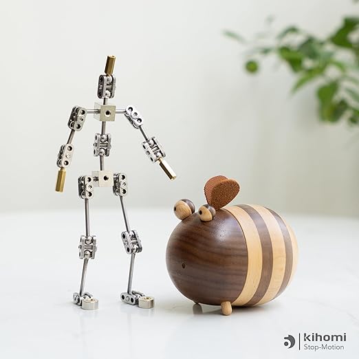 Studio Stop Motion Armature Kit - Feet Tie Down DIY Metal Puppet Figure Skeletons Easy Assembly for Animation Character Design & Creative Fun, Perfect for Stop Motion Animation (Silver, 6in)