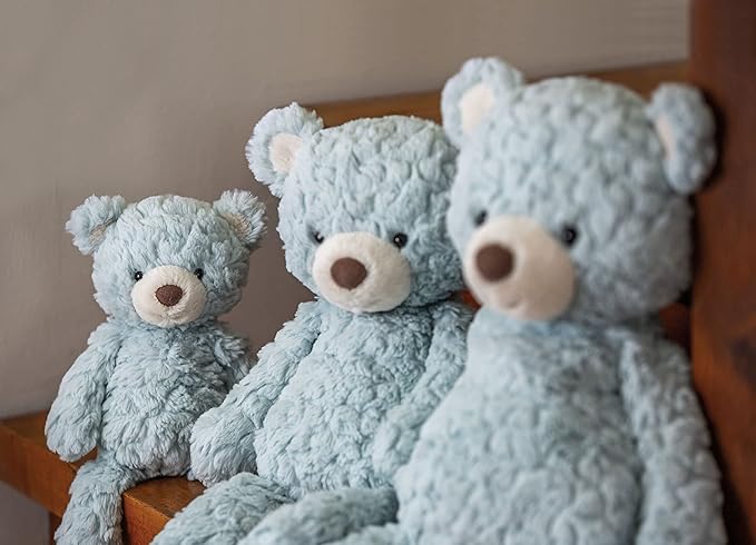 Mary Meyer Putty Stuffed Animal Soft Toy, 17-Inches, Medium Seafoam Bear