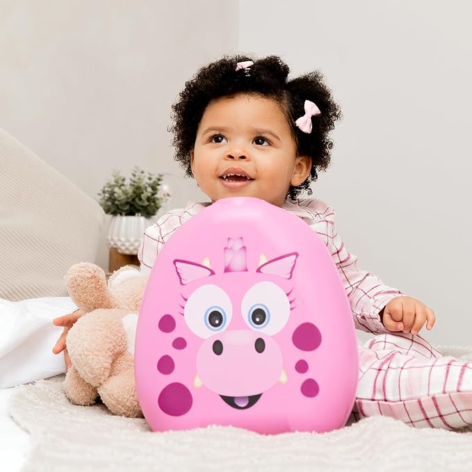 My Carry Potty - Pink Dragon Travel Potty, Award-Winning Portable Toddler Toilet Seat for Kids to Take Everywhere