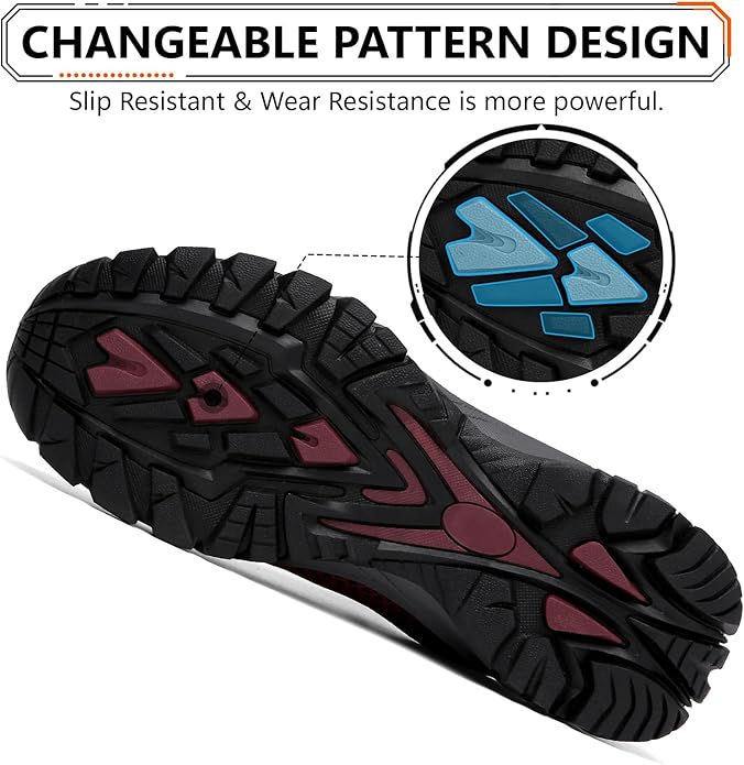 LEDINEY Hiking Shoes Women Waterproof Lightweight for Trail Trekking Camping Outdoor