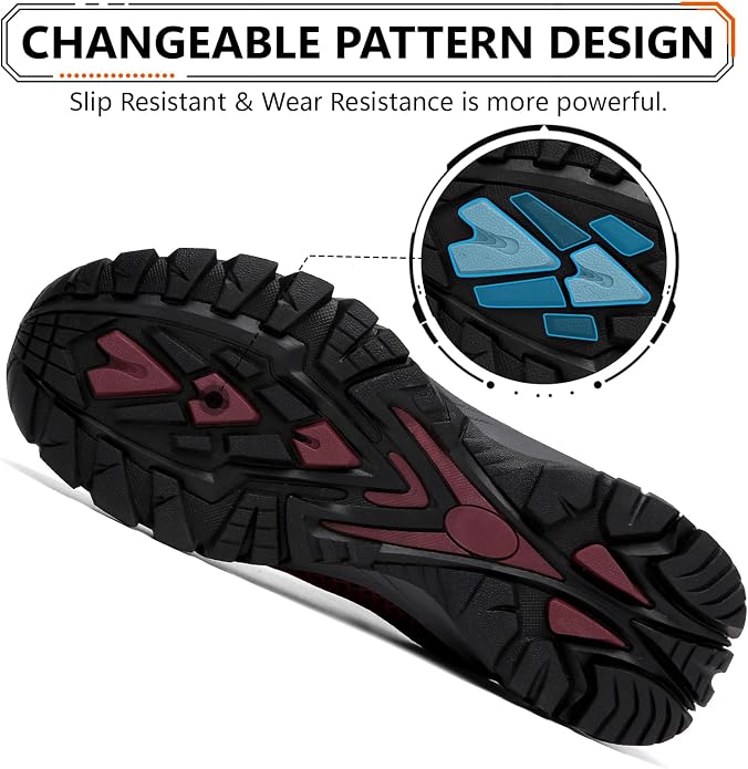 LEDINEY Hiking Shoes Women Waterproof Lightweight for Trail Trekking Camping Outdoor